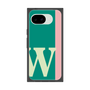 プレミアムスクエアケース［ オリジナル - initial color line - W green ］