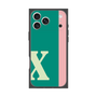 プレミアムスクエアケース［ オリジナル - initial color line - X green ］