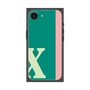 プレミアムスクエアケース［ オリジナル - initial color line - X green ］