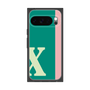 プレミアムスクエアケース［ オリジナル - initial color line - X green ］