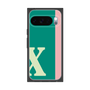 プレミアムスクエアケース［ オリジナル - initial color line - X green ］