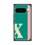 プレミアムスクエアケース［ オリジナル - initial color line - X green ］