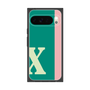 プレミアムスクエアケース［ オリジナル - initial color line - X green ］