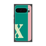 プレミアムスクエアケース［ オリジナル - initial color line - X green ］
