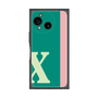 プレミアムスクエアケース［ オリジナル - initial color line - X green ］