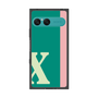 プレミアムスクエアケース［ オリジナル - initial color line - X green ］