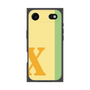 プレミアムスクエアケース［ オリジナル - initial color line - X yellow ］