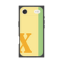 プレミアムスクエアケース［ オリジナル - initial color line - X yellow ］