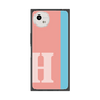 プレミアムスクエアケース［ オリジナル - initial color line - H pink ］