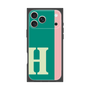 プレミアムスクエアケース［ オリジナル - initial color line - H green ］