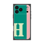 プレミアムスクエアケース［ オリジナル - initial color line - H green ］