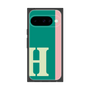 プレミアムスクエアケース［ オリジナル - initial color line - H green ］