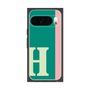 プレミアムスクエアケース［ オリジナル - initial color line - H green ］