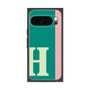 プレミアムスクエアケース［ オリジナル - initial color line - H green ］