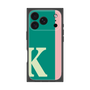 プレミアムスクエアケース［ オリジナル - initial color line - K green ］