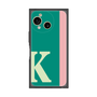 プレミアムスクエアケース［ オリジナル - initial color line - K green ］