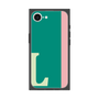 プレミアムスクエアケース［ オリジナル - initial color line - L green ］