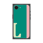 プレミアムスクエアケース［ オリジナル - initial color line - L green ］