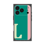 プレミアムスクエアケース［ オリジナル - initial color line - L green ］