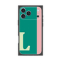 プレミアムスクエアケース［ オリジナル - initial color line - L green ］