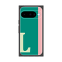 プレミアムスクエアケース［ オリジナル - initial color line - L green ］
