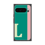 プレミアムスクエアケース［ オリジナル - initial color line - L green ］