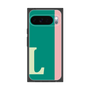 プレミアムスクエアケース［ オリジナル - initial color line - L green ］