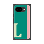 プレミアムスクエアケース［ オリジナル - initial color line - L green ］