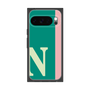 プレミアムスクエアケース［ オリジナル - initial color line - N green ］