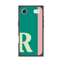 プレミアムスクエアケース［ オリジナル - initial color line - R green ］