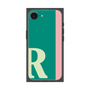 プレミアムスクエアケース［ オリジナル - initial color line - R green ］