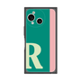 プレミアムスクエアケース［ オリジナル - initial color line - R green ］