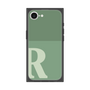 プレミアムスクエアケース［ オリジナル - initial two tone - R green ］