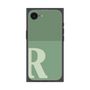 プレミアムスクエアケース［ オリジナル - initial two tone - R green ］