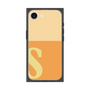 プレミアムスクエアケース［ オリジナル - initial two tone - S orange ］