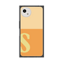 プレミアムスクエアケース［ オリジナル - initial two tone - S orange ］