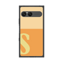 プレミアムスクエアケース［ オリジナル - initial two tone - S orange ］