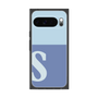 プレミアムスクエアケース［ オリジナル - initial two tone - S blue ］