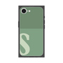 プレミアムスクエアケース［ オリジナル - initial two tone - S green ］