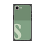プレミアムスクエアケース［ オリジナル - initial two tone - S green ］