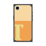 プレミアムスクエアケース［ オリジナル - initial two tone - T orange ］