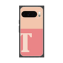 プレミアムスクエアケース［ オリジナル - initial two tone - T pink ］
