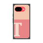 プレミアムスクエアケース［ オリジナル - initial two tone - T pink ］