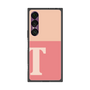 プレミアムスクエアケース［ オリジナル - initial two tone - T pink ］