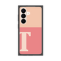 プレミアムスクエアケース［ オリジナル - initial two tone - T pink ］