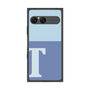 プレミアムスクエアケース［ オリジナル - initial two tone - T blue ］