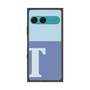 プレミアムスクエアケース［ オリジナル - initial two tone - T blue ］