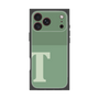 プレミアムスクエアケース［ オリジナル - initial two tone - T green ］