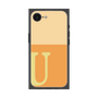 プレミアムスクエアケース［ オリジナル - initial two tone - U orange ］