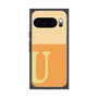 プレミアムスクエアケース［ オリジナル - initial two tone - U orange ］